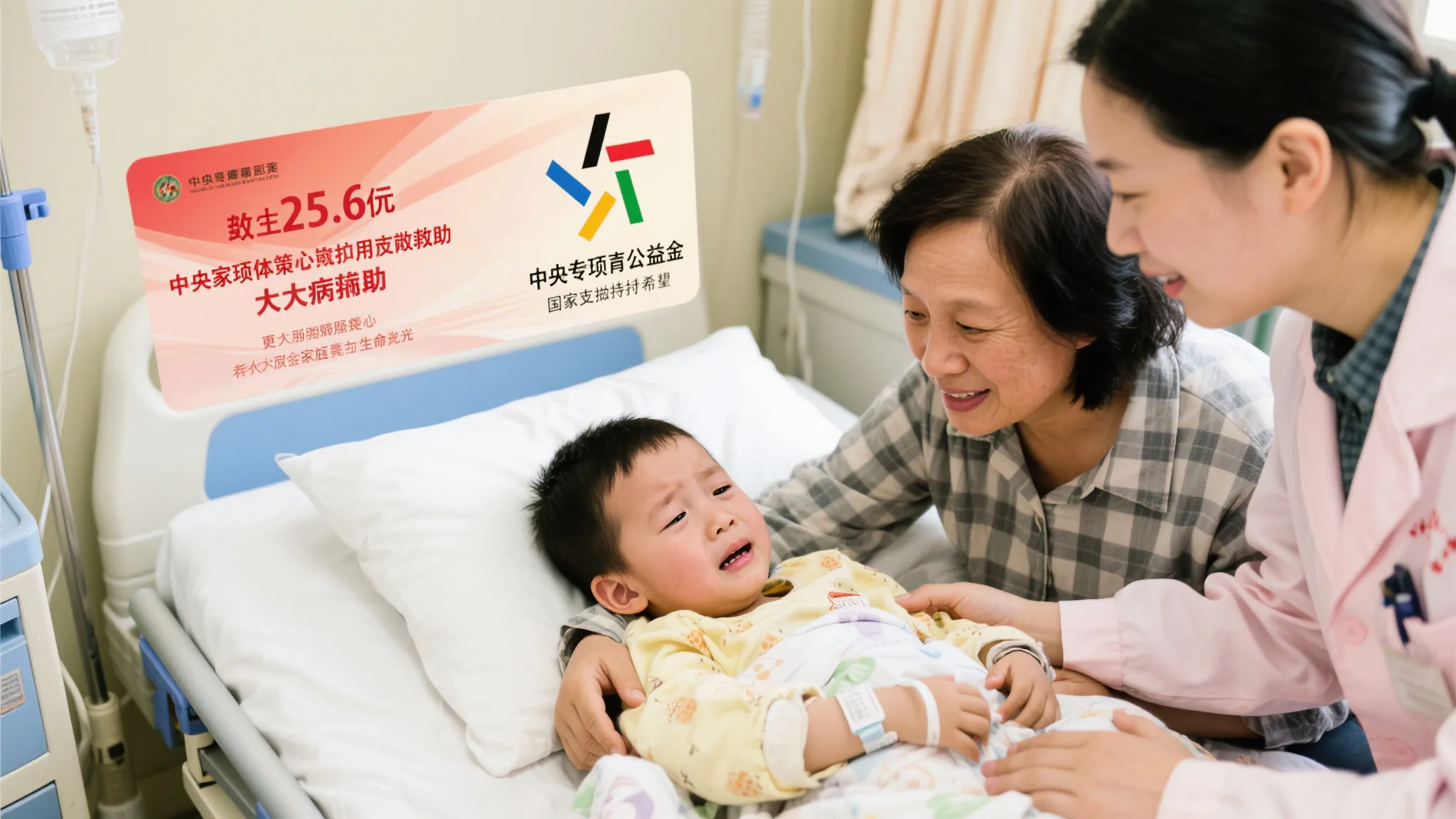 数万名大病患儿受益于25.6亿元中央专项公益金拨款