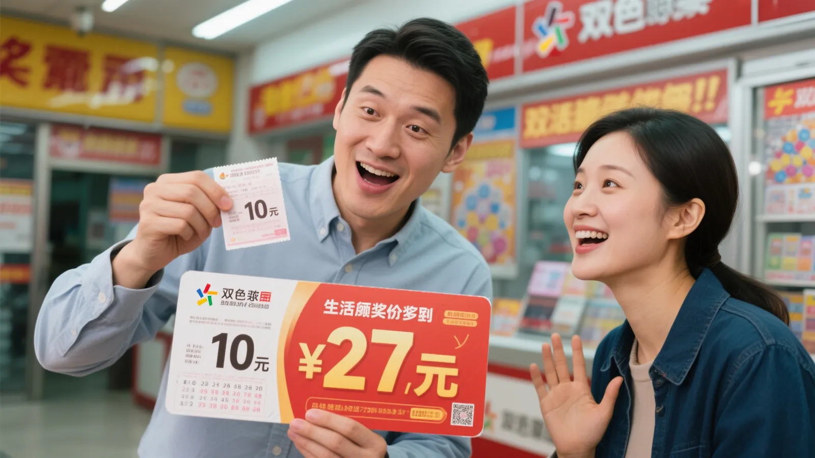 上班族10元喜中双色球27万，妻子反复确认终信以为真